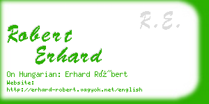 robert erhard business card